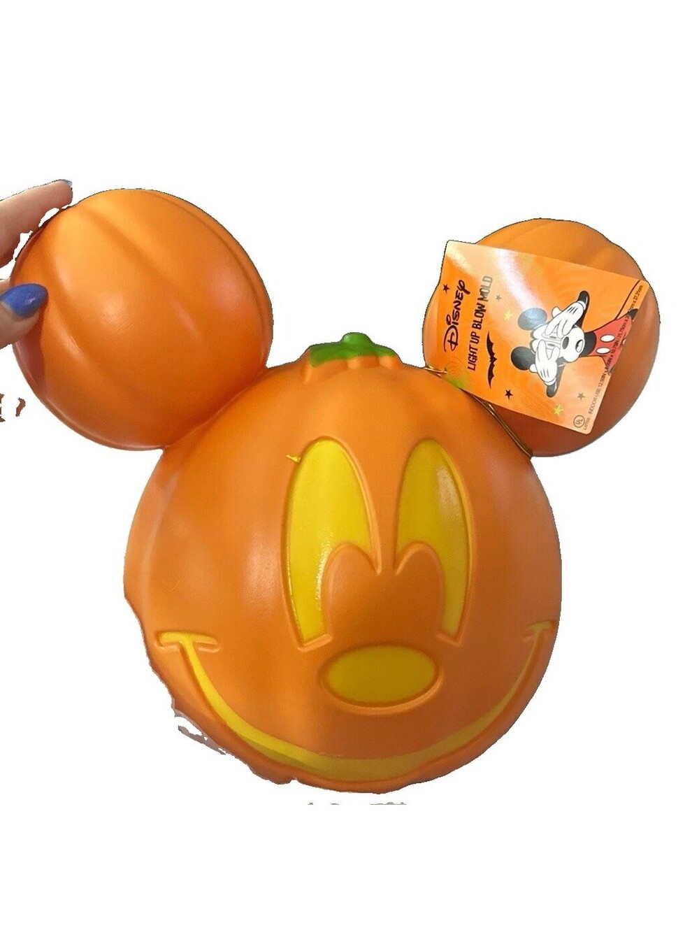 Disney Mickey Mouse Pumpkin Light jack o lantern Decoration Halloween blow mold